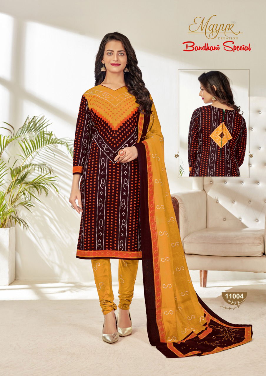 Mayur Bandhani Vol-11 Latest Fancy Designer Printed Pure Cotton Punjabi Salwar Suit Collection